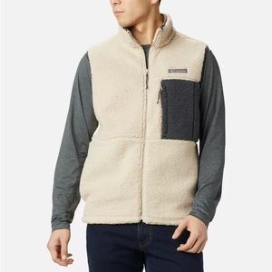 NWT Columbia Men’s Mountainside Vest - Ancient Fossil/Shark